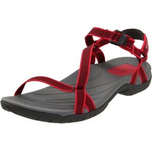Teva Women's Zirra Strappy Sandal Red 8.5